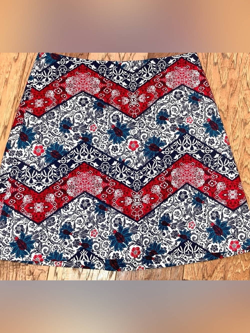 Express Floral Paisley Skirt lined Size 4